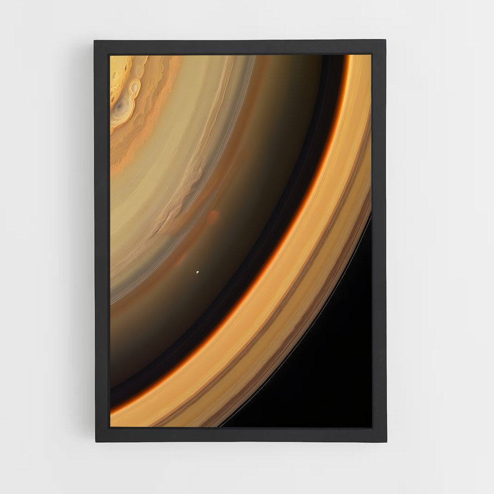 Poster magnifiques anneaux de Saturne – affiche Système solaire (vue 2)